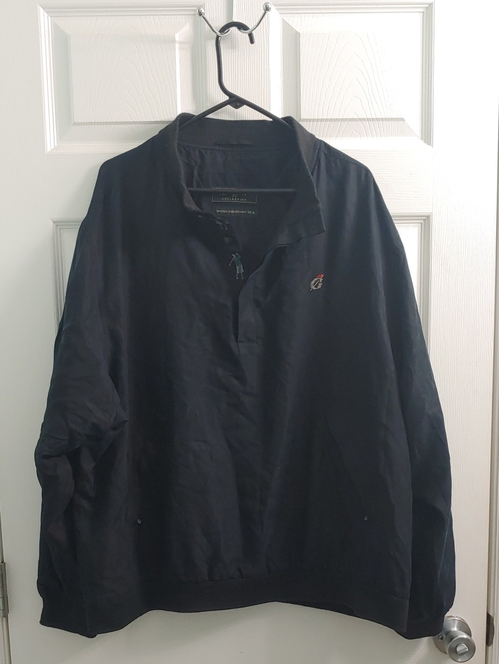 Bobby Jones Golf Pullover Men's XXL Water Resistant Silk Black Sweatshirt